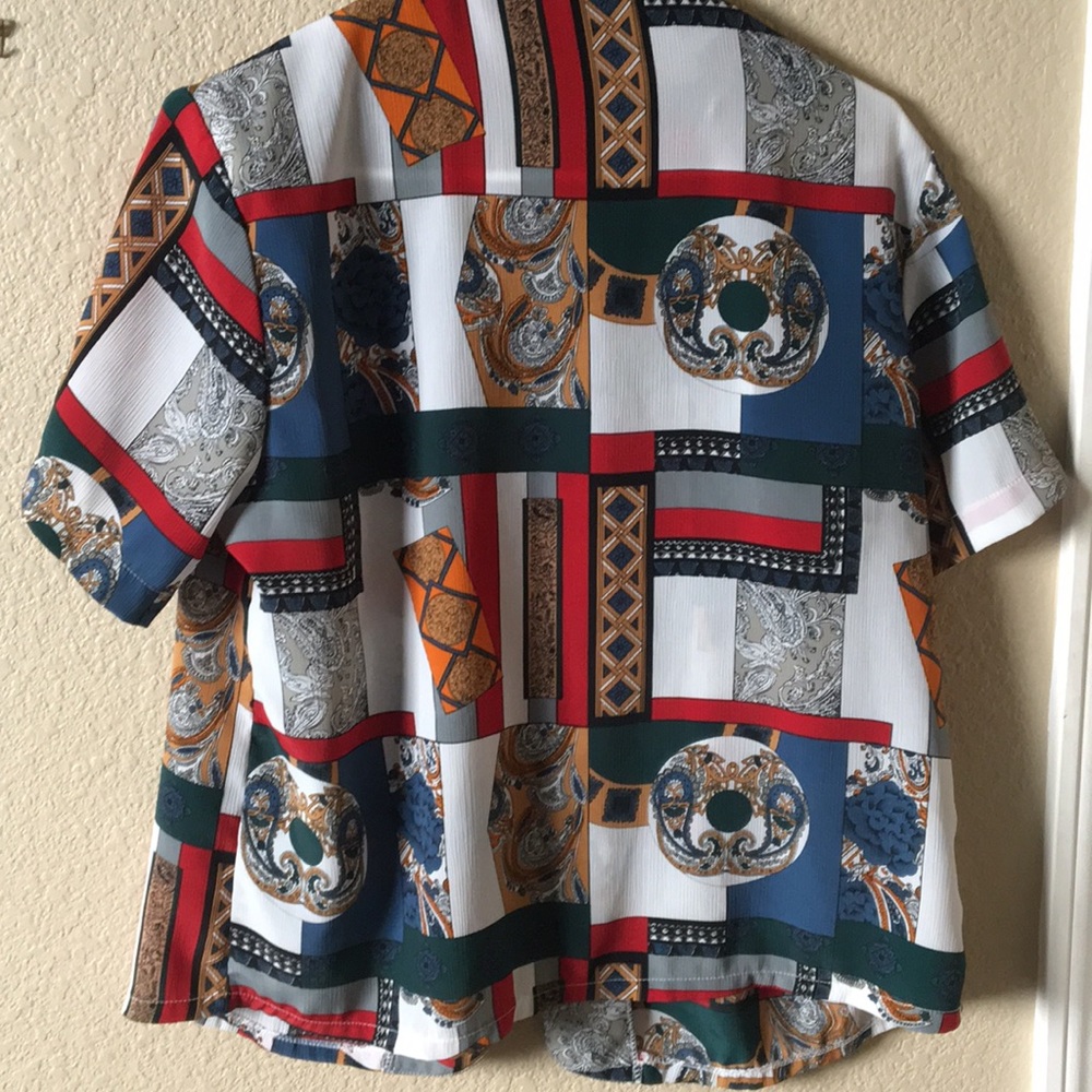Multi color Button up - Picture 2 of 2